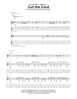 page one of Cut The Cord (Guitar Tab)