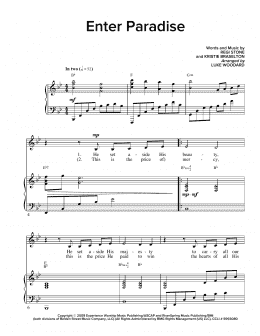 page one of Enter Paradise (Piano & Vocal)