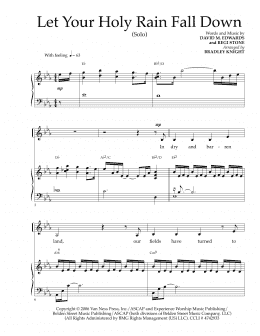 page one of Let Your Holy Rain Fall Down (Piano & Vocal)