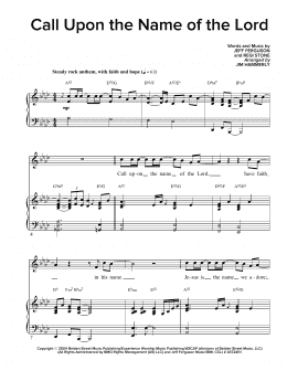 page one of Call Upon The Name Of The Lord (Piano & Vocal)