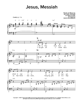 page one of Jesus, Messiah (Piano & Vocal)