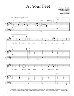 page one of At Your Feet (Piano & Vocal)
