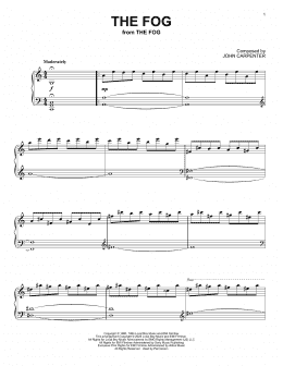 page one of The Fog (Piano Solo)