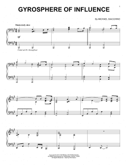 page one of Gyrosphere Of Influence (Piano Solo)
