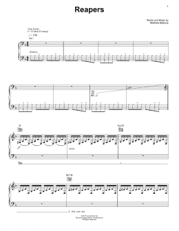 page one of Reapers (Piano, Vocal & Guitar Chords (Right-Hand Melody))
