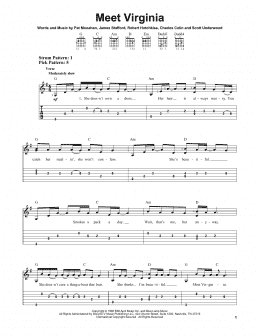 page one of Meet Virginia (Easy Guitar Tab)
