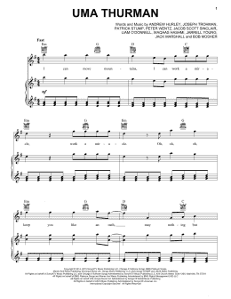 page one of Uma Thurman (Piano, Vocal & Guitar Chords (Right-Hand Melody))