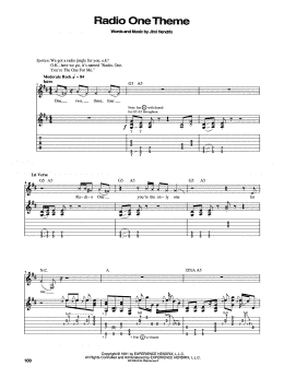page one of Radio One Theme (Guitar Tab)