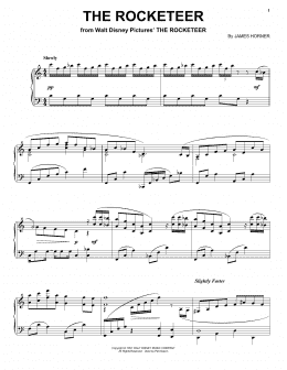 page one of Rocketeer End Titles (Piano Solo)