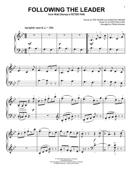 page one of Following The Leader [Classical version] (from Peter Pan) (arr. Phillip Keveren) (Easy Piano)