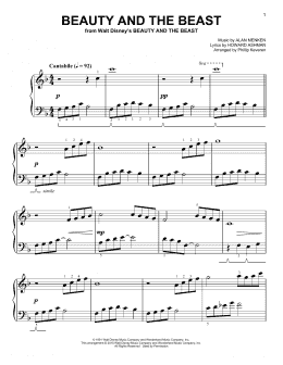 page one of Beauty And The Beast [Classical version] (arr. Phillip Keveren) (Easy Piano)