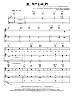 page one of Be My Baby (Piano, Vocal & Guitar Chords (Right-Hand Melody))