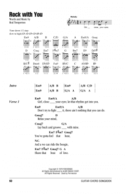 page one of Rock With You (Guitar Chords/Lyrics)