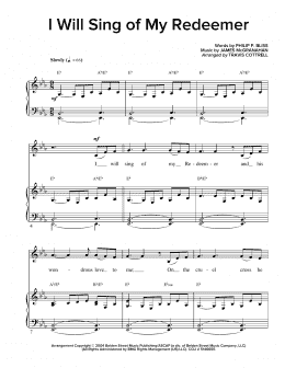 page one of I Will Sing Of My Redeemer (Piano & Vocal)