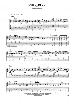 page one of Killing Floor (Guitar Tab)