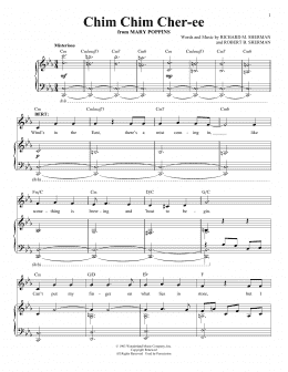 page one of Chim Chim Cher-ee (from Mary Poppins: The Musical) (Piano & Vocal)