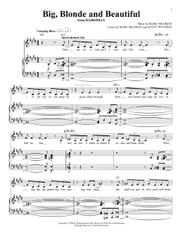 page one of Big, Blonde And Beautiful (Piano & Vocal)