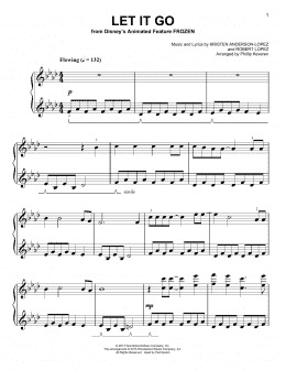 page one of Let It Go [Classical version] (from Frozen) (arr. Phillip Keveren) (Easy Piano)