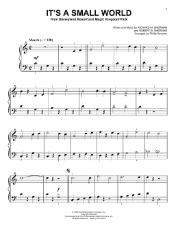 page one of It's A Small World [Classical version] (arr. Phillip Keveren) (Easy Piano)