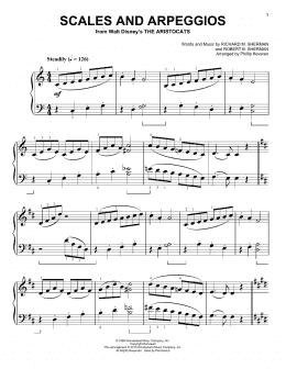 page one of Scales And Arpeggios [Classical version] (from The Aristocats) (arr. Phillip Keveren) (Easy Piano)