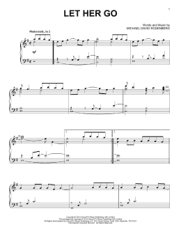 page one of Let Her Go (Piano Solo)