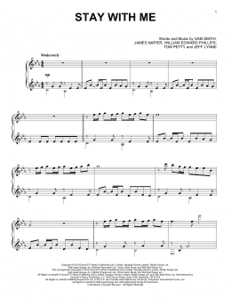 page one of Stay With Me (Piano Solo)