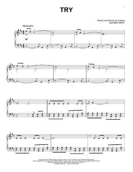 page one of Try (Piano Solo)