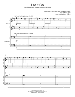 page one of Let It Go (from Frozen) (Piano Duet)