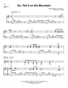 page one of Go, Tell It On The Mountain (Piano & Vocal)