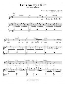 page one of Let's Go Fly A Kite (from Mary Poppins) (Piano & Vocal)