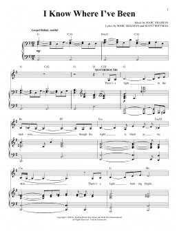 page one of I Know Where I've Been (from Hairspray) (Piano & Vocal)