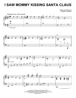 page one of I Saw Mommy Kissing Santa Claus (Piano Solo)