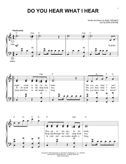 page one of Do You Hear What I Hear (arr. Gary Meisner) (Accordion)