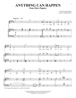 page one of Anything Can Happen (Piano & Vocal)