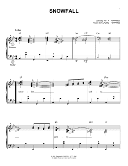 page one of Snowfall (Accordion)