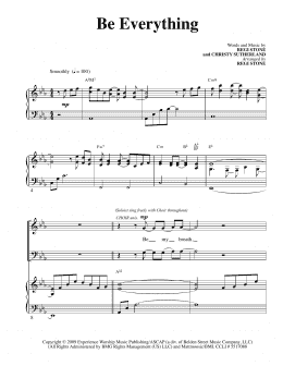 page one of Be Everything (SATB Choir)