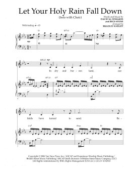 page one of Let Your Holy Rain Fall Down (SATB Choir)
