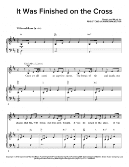 page one of It Was Finished On The Cross (SATB Choir)