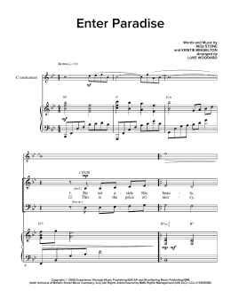 page one of Enter Paradise (SATB Choir)