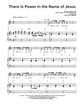 page one of There Is Power In The Name Of Jesus (SATB Choir)