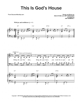 page one of This Is God's House (SATB Choir)