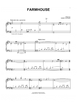 page one of Farmhouse (Piano Solo)