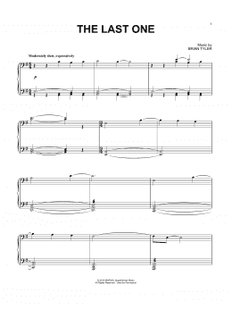 page one of The Last One (Piano Solo)