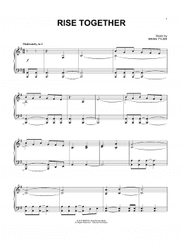 page one of Rise Together (Piano Solo)