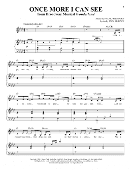 page one of Once More I Can See (Piano & Vocal)