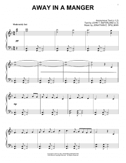 page one of Away In A Manger (Piano Solo)