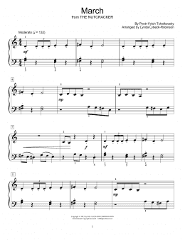 page one of March (arr. Lynda Lybeck-Robinson) (Educational Piano)