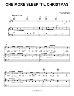page one of One More Sleep 'Til Christmas (from The Muppet Christmas Carol) (Piano, Vocal & Guitar Chords (Right-Hand Melody))