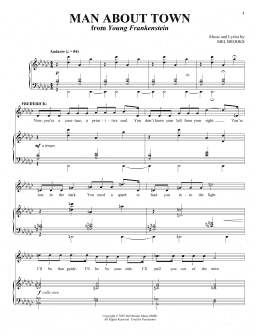 page one of Man About Town (Piano & Vocal)