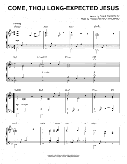 page one of Come, Thou Long-Expected Jesus [Jazz version] (arr. Brent Edstrom) (Piano Solo)